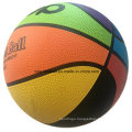 Eight Color Official Size Rubber Basketball